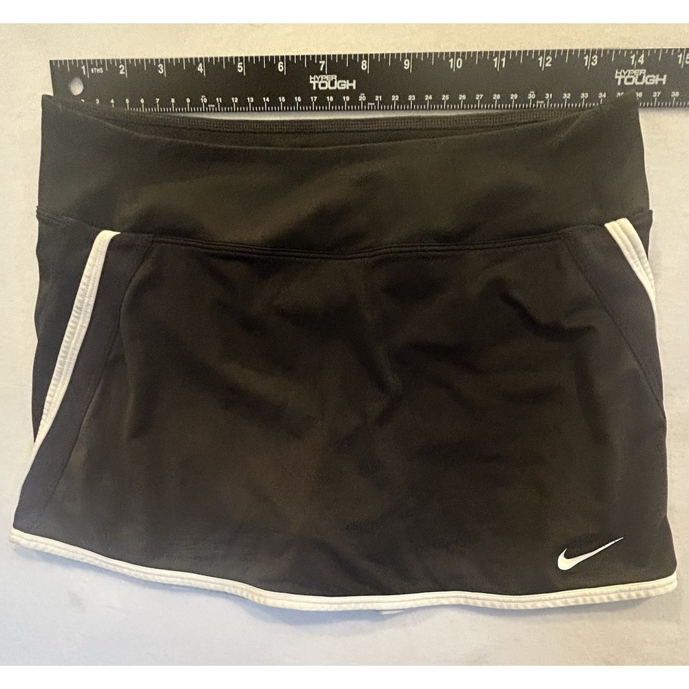 Nike Power Skort Golf Tennis Pickleball Black 523541-010 Skirt Short Size Medium - Picture 3 of 8